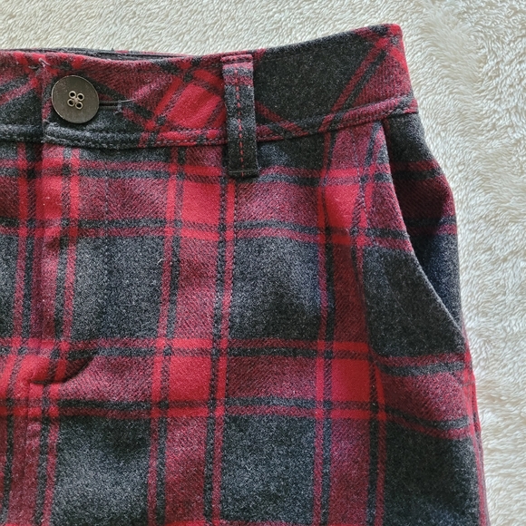 Eddie Bauer Plaid Wool Skirt EUC - Picture 3 of 9